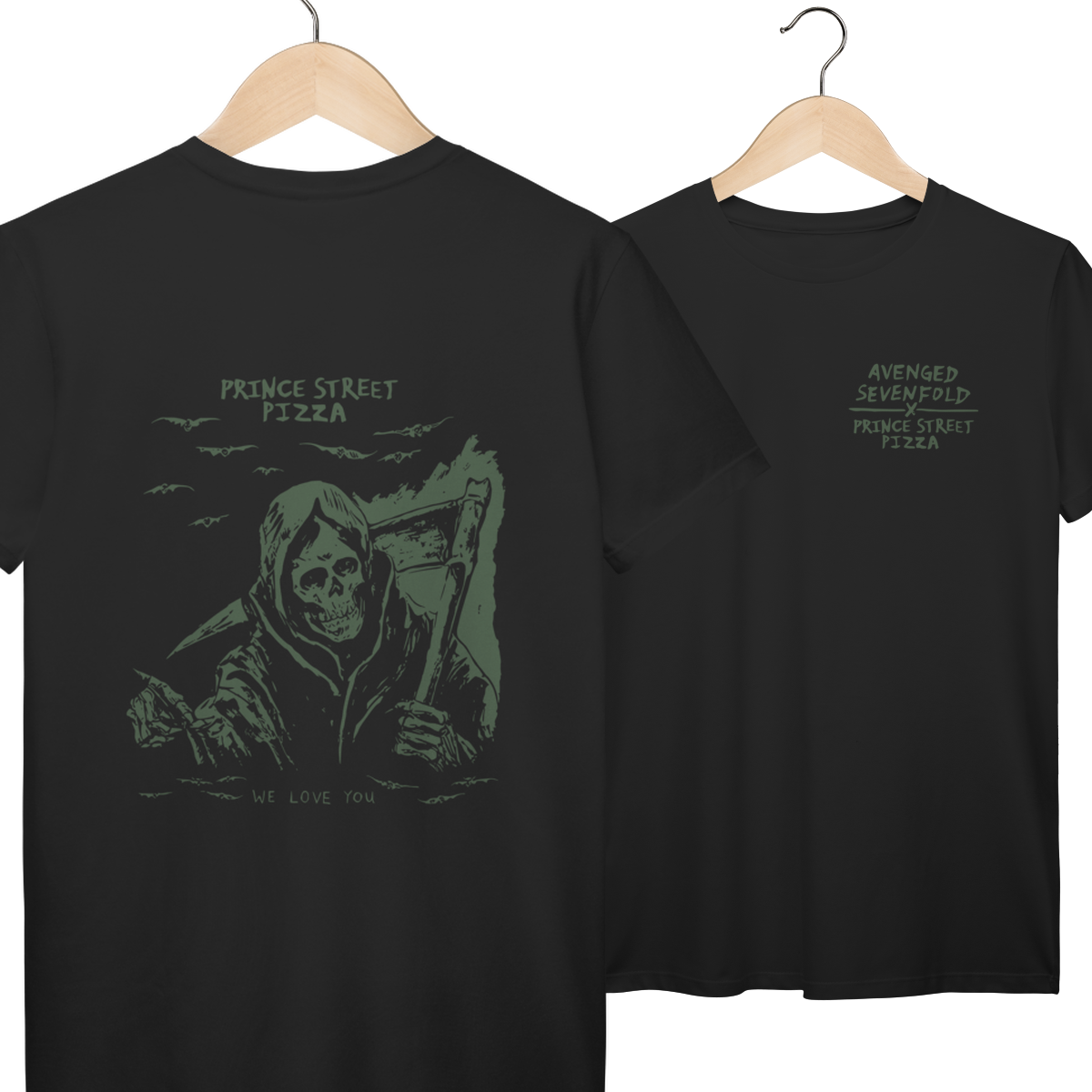 Camisa Prime | Prince Street Pizza - Avenged Sevenfold