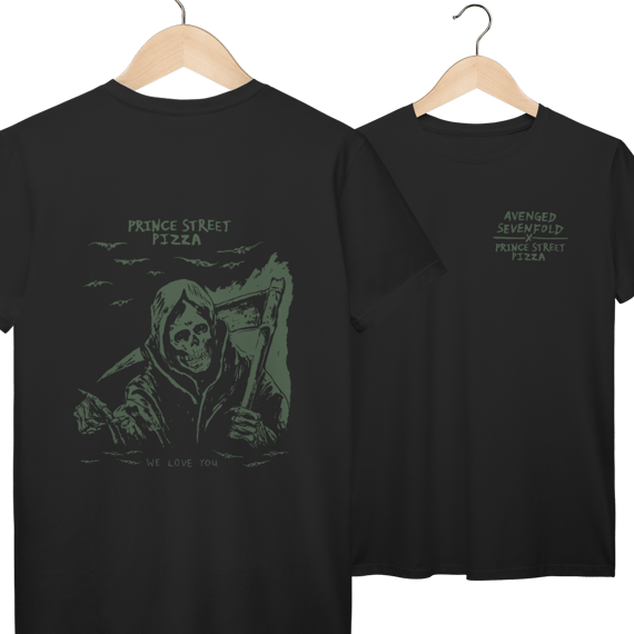 Camisa Prime | Prince Street Pizza - Avenged Sevenfold