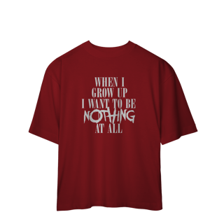 Nome do produto CAMISA OVERSIZED - NOTHING AT ALL | MY CHEMICAL ROMANCE