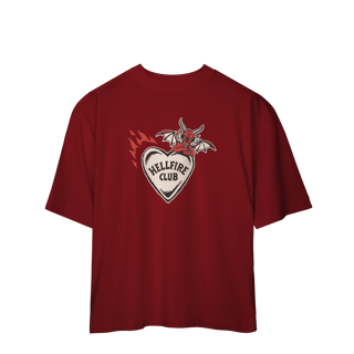Nome do produto CAMISA OVERSIZED - HELLFIRE CLUB DEVIL | STRANGER THINGS