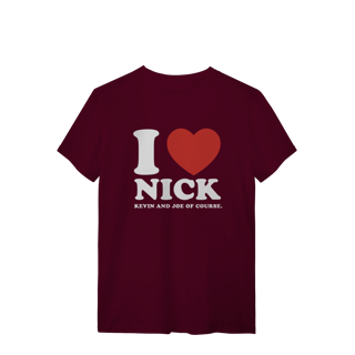 Nome do produto CAMISA - I LOVE NICK | JONAS BROTHERS