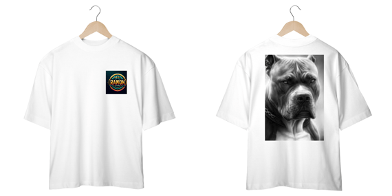 Camisa Estampa Pitbull Oversized