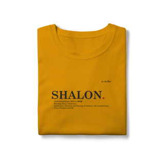 Nome do produto Camiseta feminina Baby Long Classic SHALOM – Paz e Totalidade