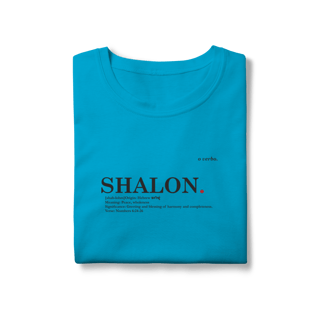 Nome do produto Camiseta feminina Baby Long Classic SHALOM – Paz e Totalidade