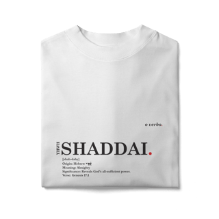 Nome do produto Oversized Tee SHADDAI. – The Almighty God
