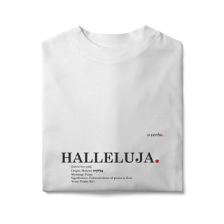 Nome do produto Oversized Tee HALLELUJAH. – Praise Yahweh