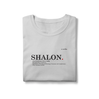 Nome do produto Camiseta feminina Baby Long Classic SHALOM – Paz e Totalidade