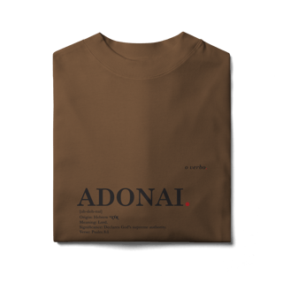 Nome do produto Oversized Tee ADONAI. – Lord, Master