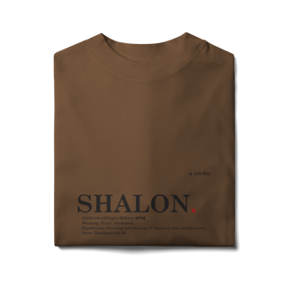 Nome do produto Oversized Tee SHALOM. – Peace and Wholeness