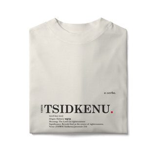 Nome do produto Oversized Tee YHWH TSIDKENU. – The Lord Our Righteousness