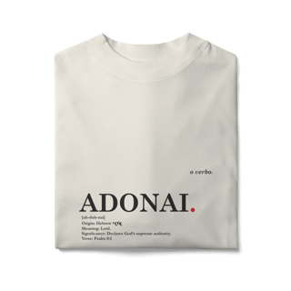 Nome do produto Oversized Tee ADONAI. – Lord, Master