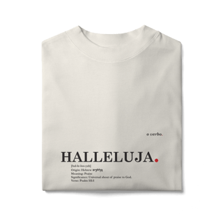 Nome do produto Oversized Tee HALLELUJAH. – Praise Yahweh