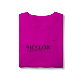 Nome do produto Camiseta feminina Baby Long Classic SHALOM – Paz e Totalidade