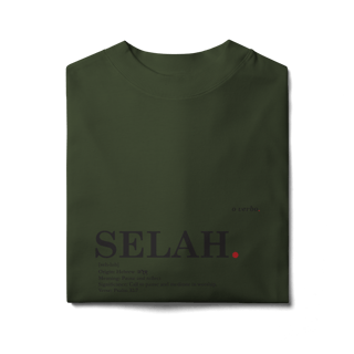 Nome do produto Oversized Tee SELAH. – Pause and Reflect