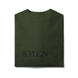 Nome do produto Oversized Tee AMEN. – Truly, So Be It