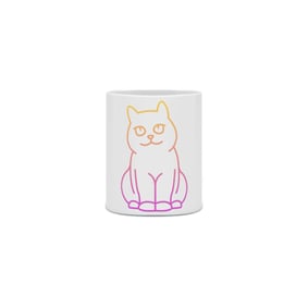 Gato Brilhante Caneca 