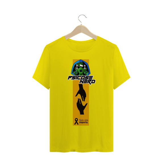 CAMISETA SETEMBRO AMARELO - PREVENÇÃO DO COMBATE AO SUICIDIO