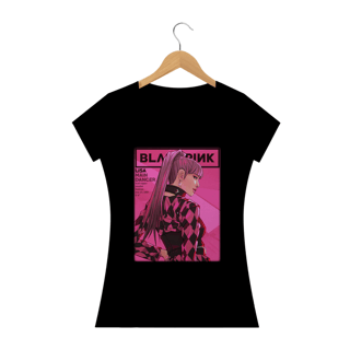 Nome do produto CAMISETA BABY LONG BLACK PINK