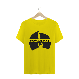 Nome do produtoT-Shirt Camiseta de Malha Quality WUTANG Logo Black Method Man