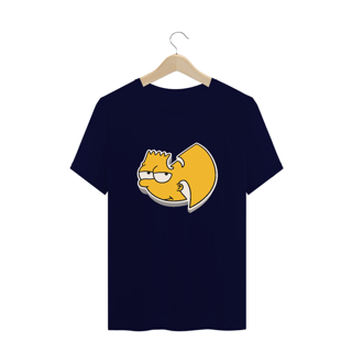 Nome do produtoT-Shirt Camiseta de Malha PLUS SIZE WUTANG Logo Bart Simpson