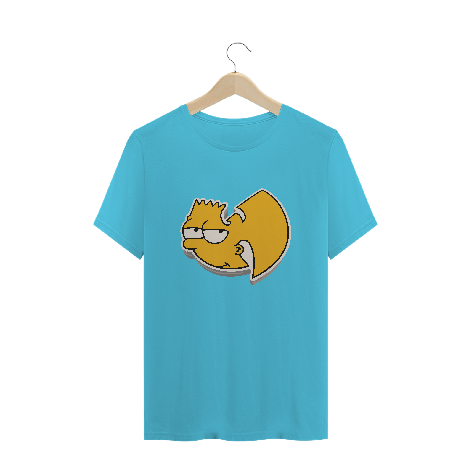 Camiseta de Malha Quality Wu Tang Clan Logo Bart Simpson