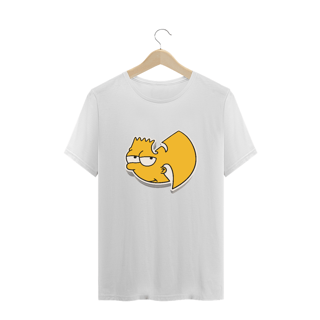 Nome do produtoT-Shirt Camiseta de Malha PLUS SIZE WUTANG Logo Bart Simpson