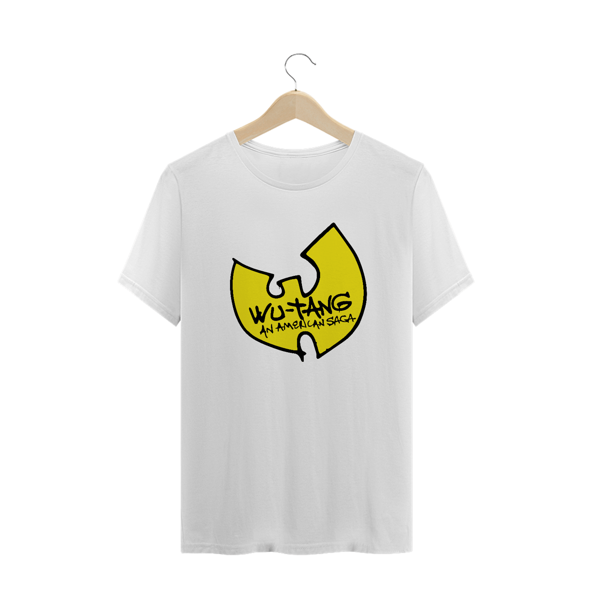 Nome do produto: Camiseta de Malha Prime Wu Tang An American Saga Grafite Branca