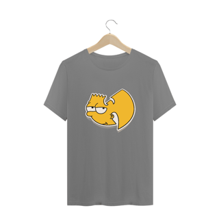 Nome do produtoT-Shirt Camiseta de Malha PLUS SIZE WUTANG Logo Bart Simpson