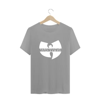 Nome do produtoCamiseta de Malha Quality Wu Tang Clan Logo Texto Tradicional Branco