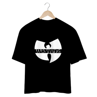 Nome do produtoCamiseta de Malha Oversized Wu Tang Clan Logo-Nome Branco