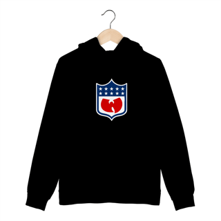 Nome do produtoMoletom Canguru Wu Tang Clan Interior Flanelado Escudo America