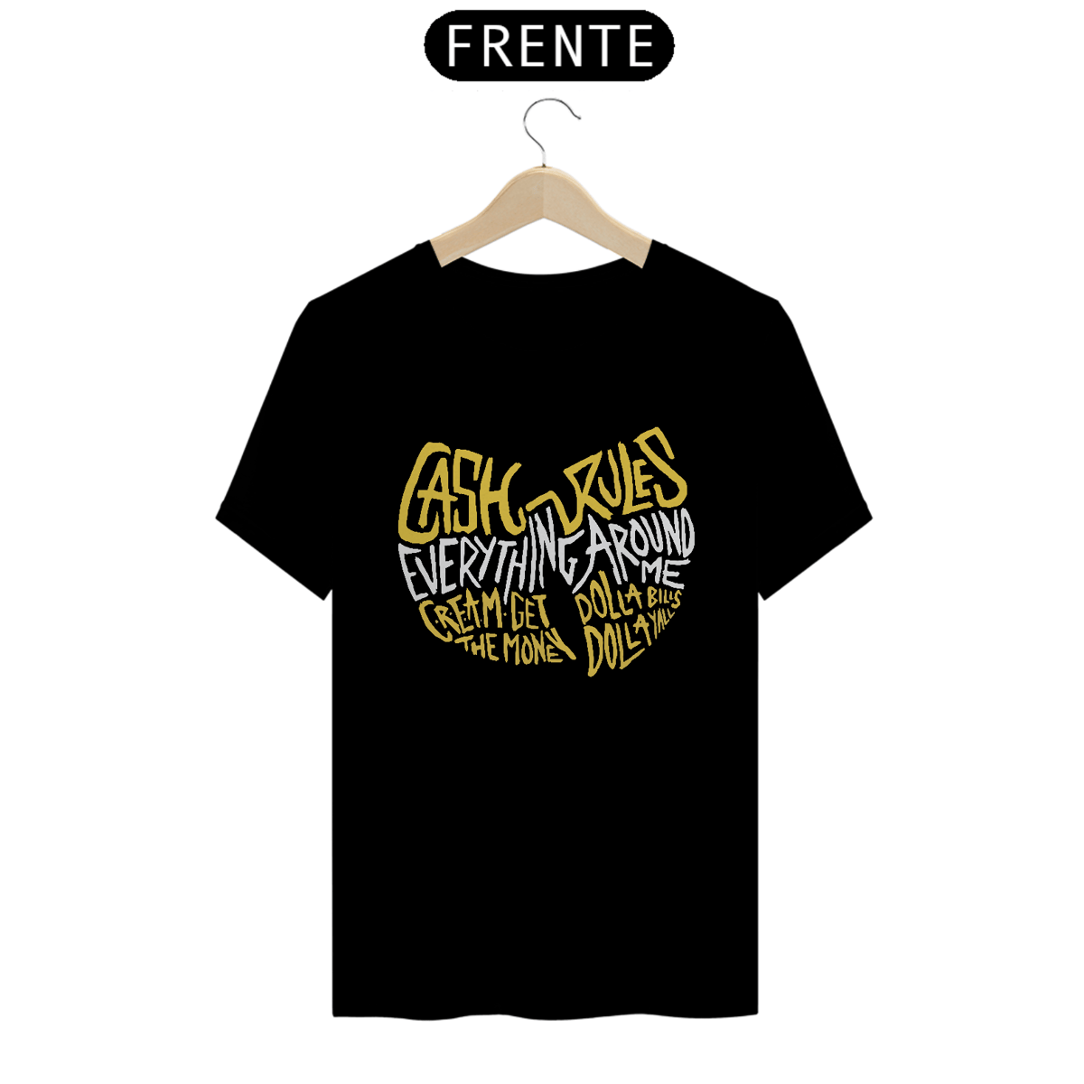 Nome do produto: Camiseta de Malha Prime Wu Tang Cash Rules
