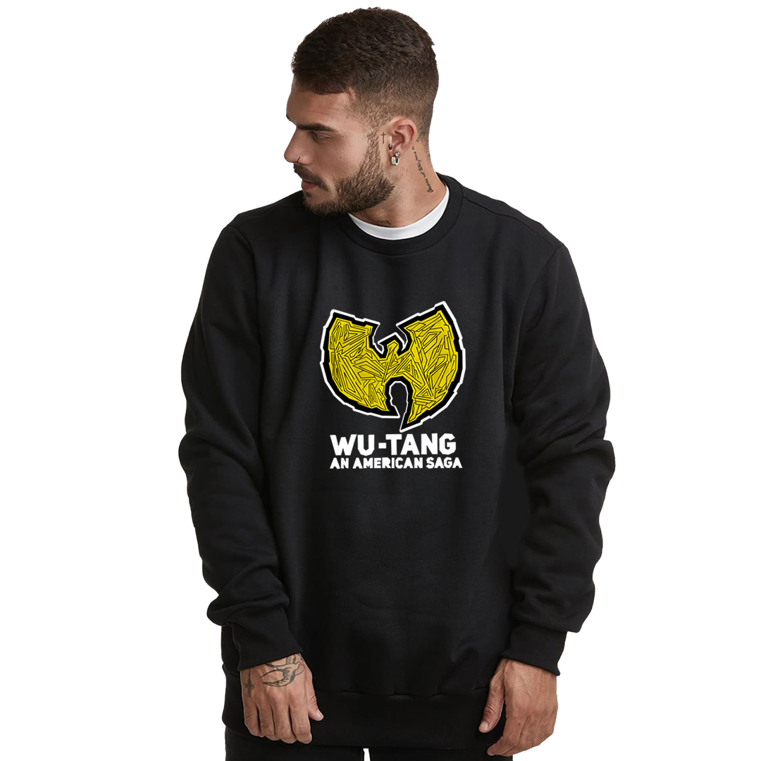 Nome do produto: Moletom Fechado Wu Tang Clan Interior Flanelado An American Saga