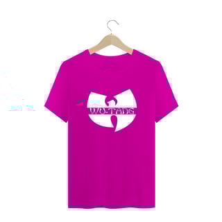 Nome do produtoCamiseta de Malha Quality Wu Tang Clan Logo Texto Tradicional Branco