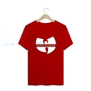 Nome do produtoCamiseta de Malha Quality Wu Tang Clan Logo Texto Tradicional Branco