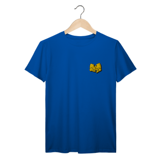 Nome do produtoCamiseta de Malha Prime Wu Tang Logo Draw Yellow Frente e Costas