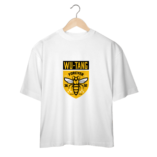 Camiseta de Malha Oversized Wu Tang Clan Escudo Bees