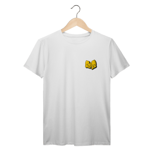 Nome do produtoCamiseta de Malha Prime Wu Tang Logo Draw Yellow Frente e Costas