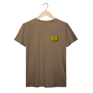 Nome do produtoCamiseta de Malha Prime Wu Tang Logo Draw Yellow Frente e Costas