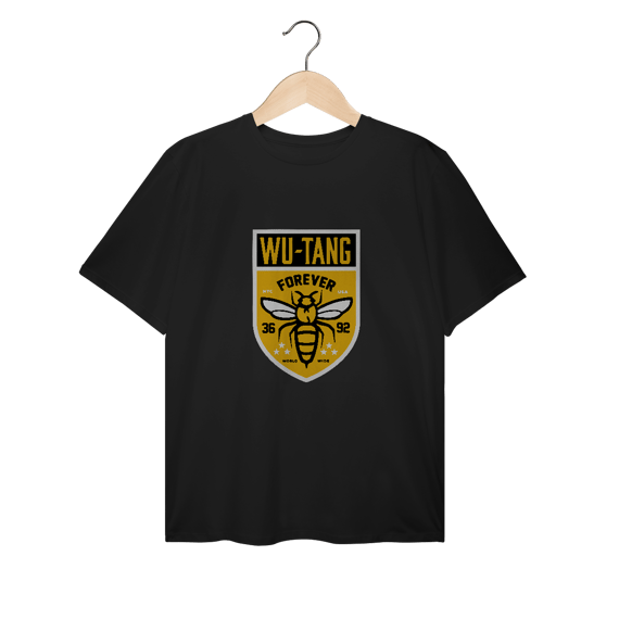 Camiseta de Malha PLUS SIZE Wu Tang Clan Escudo Bees