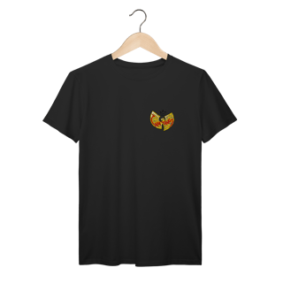 Camiseta de Malha Prime Wu Tang Logo Draw King Frente e Costas