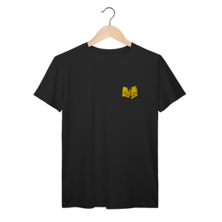 Nome do produtoCamiseta de Malha Prime Wu Tang Logo Draw Yellow Frente e Costas