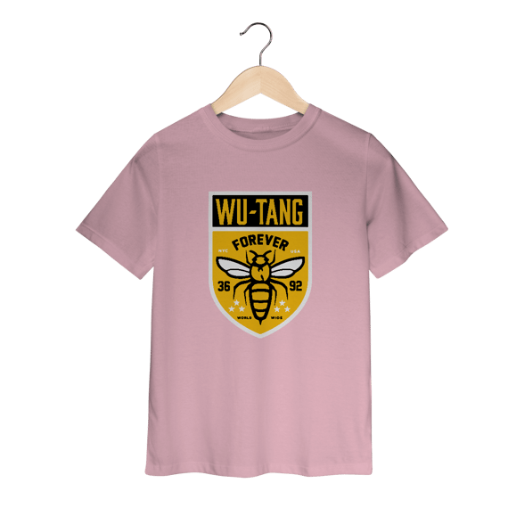 Camiseta Infantil Wu Tang Clan Escudo Bees