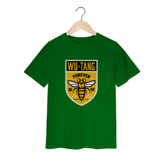 Nome do produtoCamiseta Infantil Wu Tang Clan Escudo Bees
