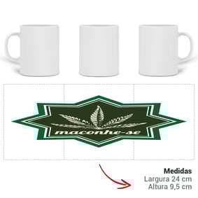 Caneca Maconhe-se Geométrico