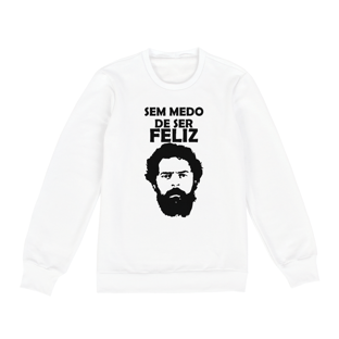 Nome do produtoMoletom Fechado Sem Medo de Ser Feliz Lula