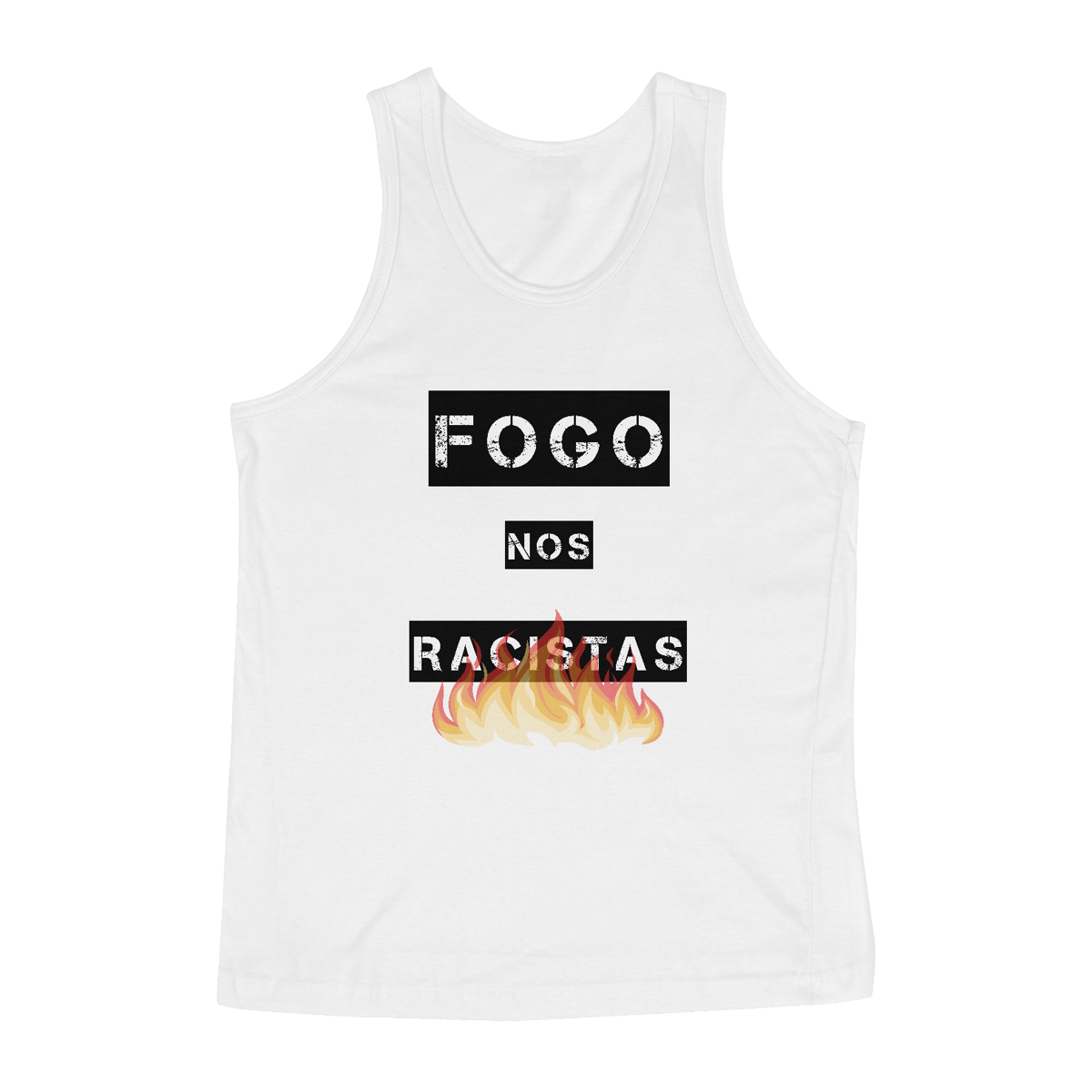 Nome do produto: Regata Fogo nos Racistas