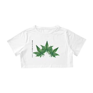 Cropped Folhas Maconhe-se