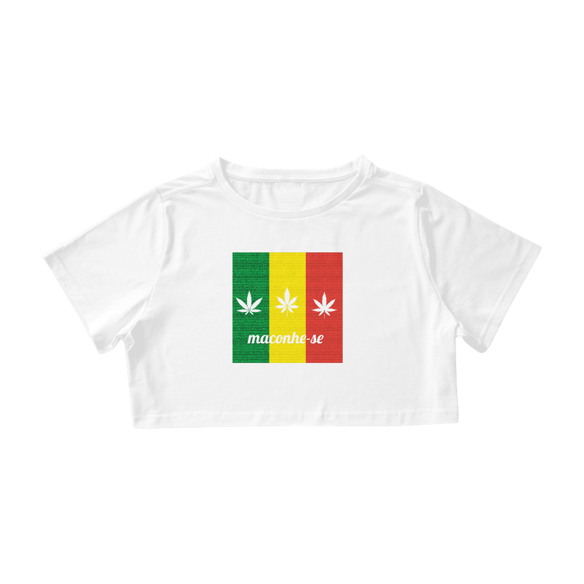 Nome do produto: Cropped Maconhe-se Reggae