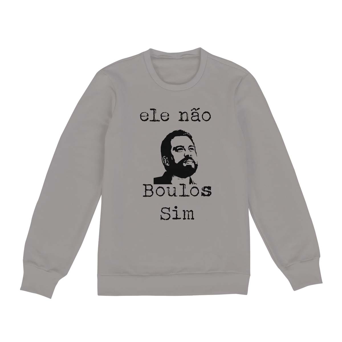 Nome do produto: Moletom Fechado ele não, Boulos Sim